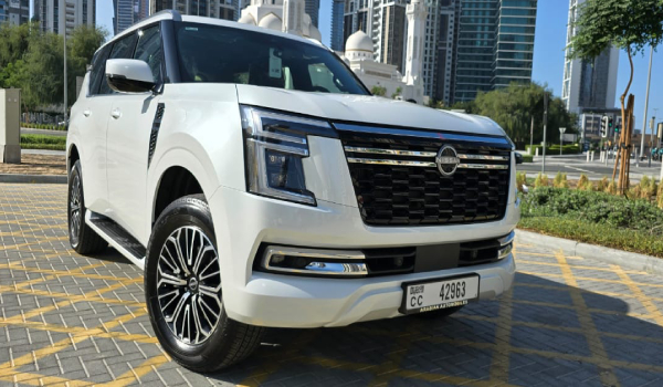 Nissan Patrol Platinum 2025 car hire in dubai